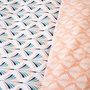 Voir la diapositive 6 : COTE DECO Housse de couette 240x220 VOLEA + 2 taies 100% coton adouci 57 fils/cm2