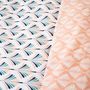 Voir la diapositive 6 : COTE DECO Housse de couette 240x220 VOLEA + 2 taies 100% coton adouci 57 fils/cm2