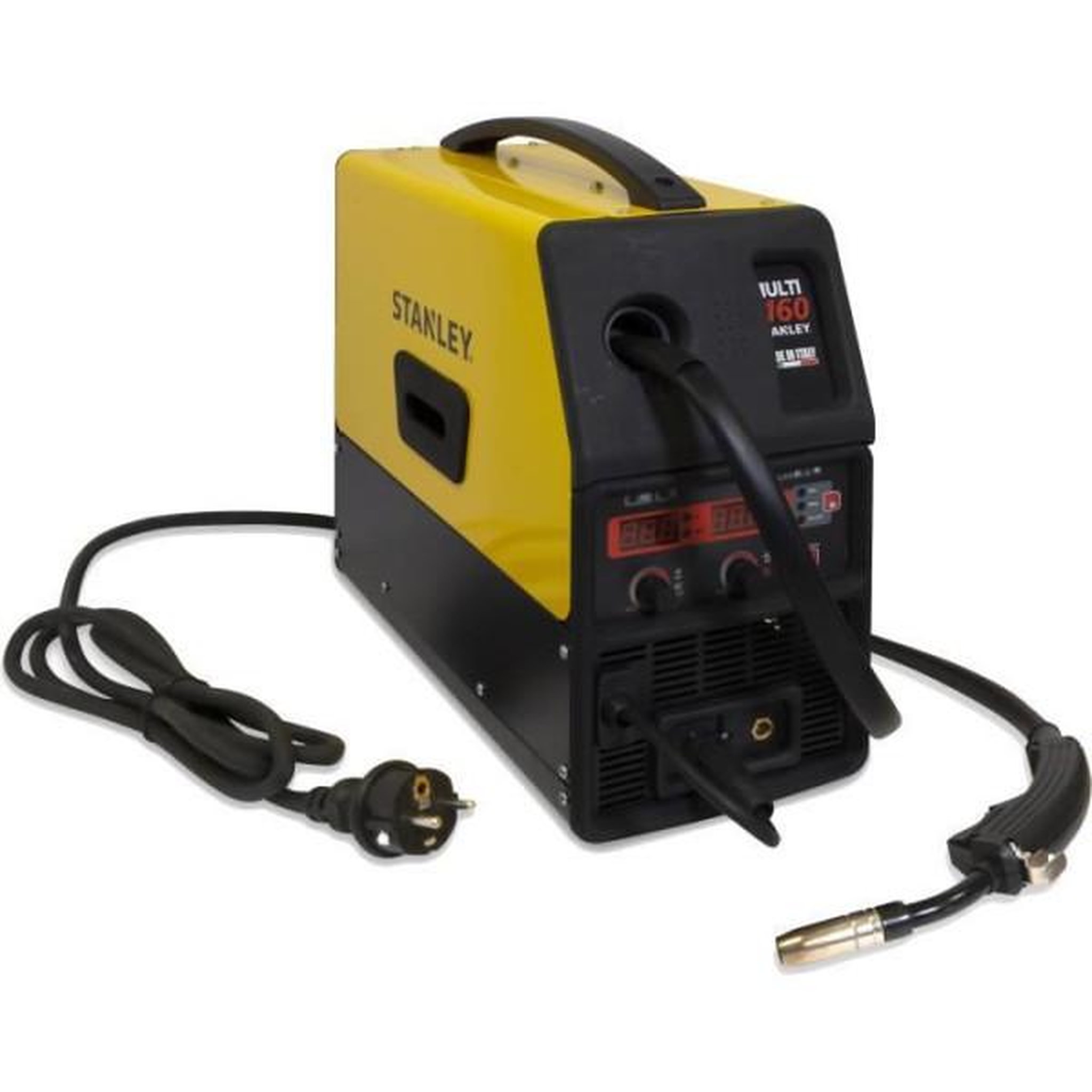 Stanley Poste a souder Inverter VIP 160A Multi Process 3 en 1 - STANLEY - MMA, MIG GAZ, MIG NO GAZ - 6mm - Jaune