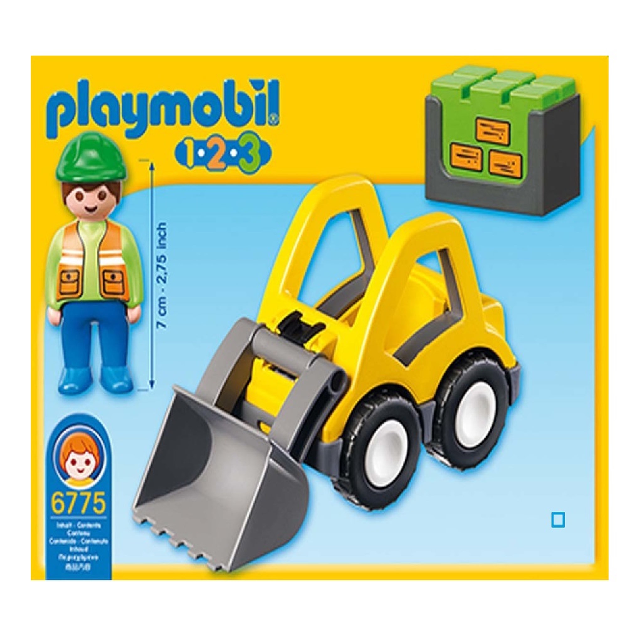 Voir la diapositive 3 : PLAYMOBIL 6775 - 1.2.3 - Chargeur et Ouvrier