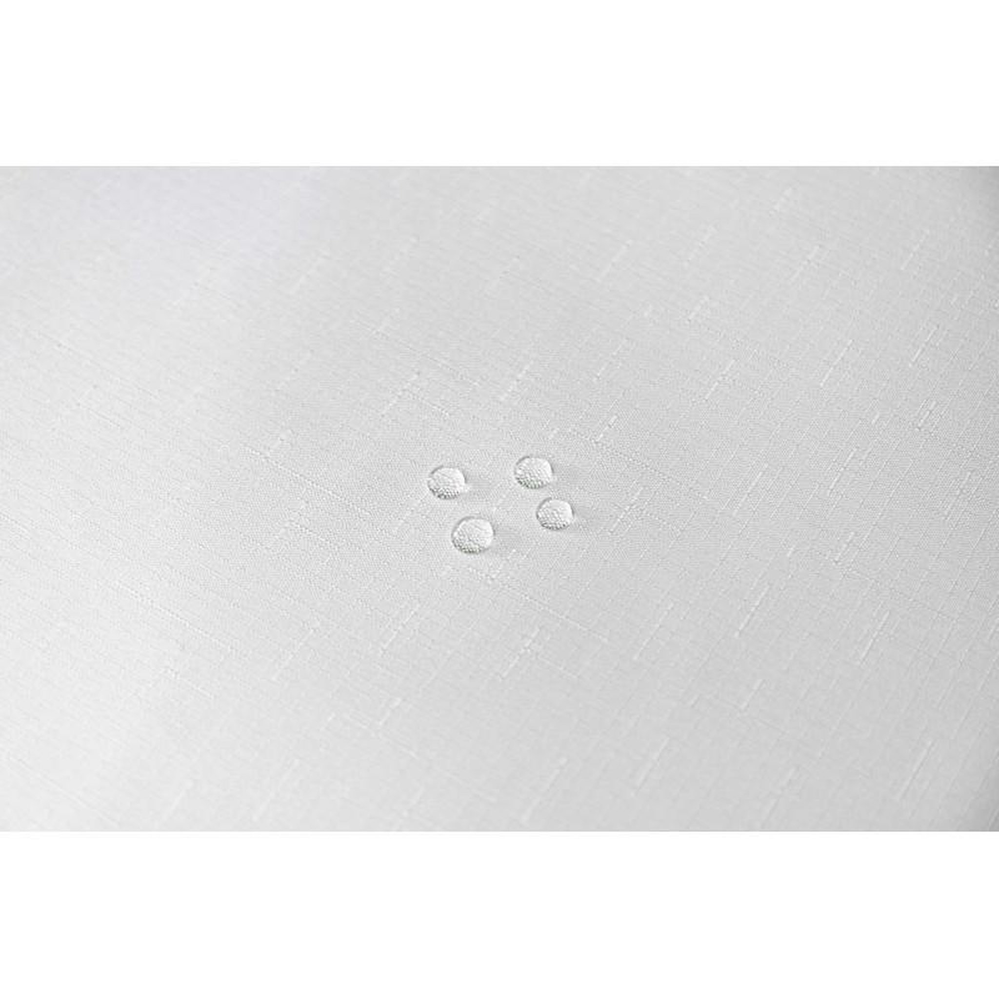 Voir la diapositive 3 : UNIVERS DECOR Nappe enduite avec traitement antitache blanc rectangulaire 145 x 240 cm - blanc -