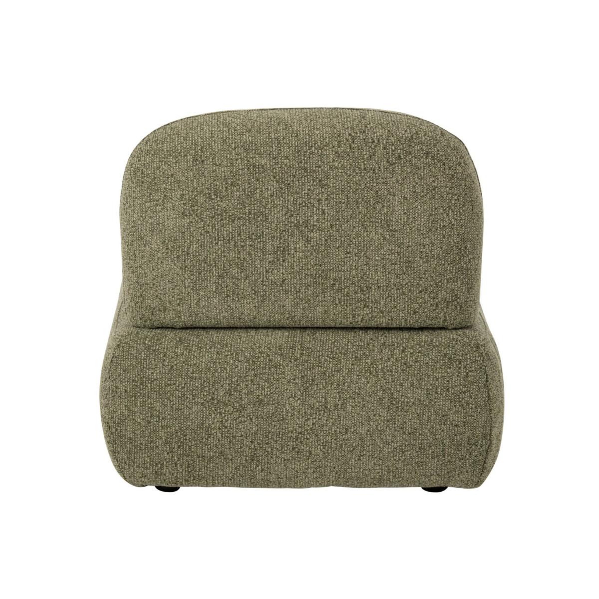 Voir la diapositive 4 : J-LINE Module de canapé  margo  95cm vert