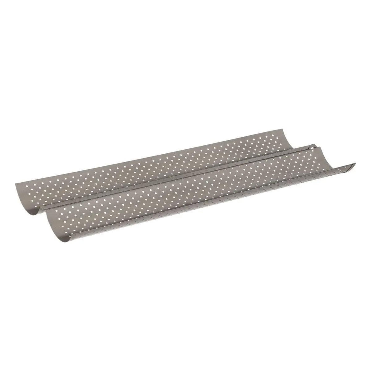FIVE Plaque de Cuisson 2 Baguettes  Moule  38cm Gris