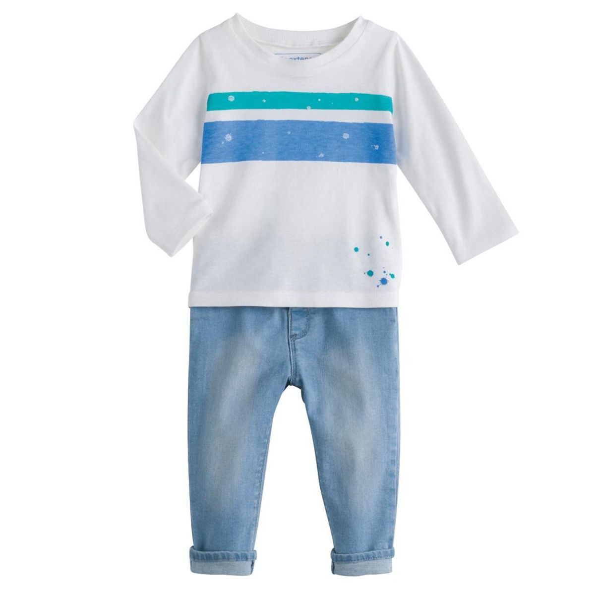IN EXTENSO Ensemble tee-shirt manches longues + pantalon slim