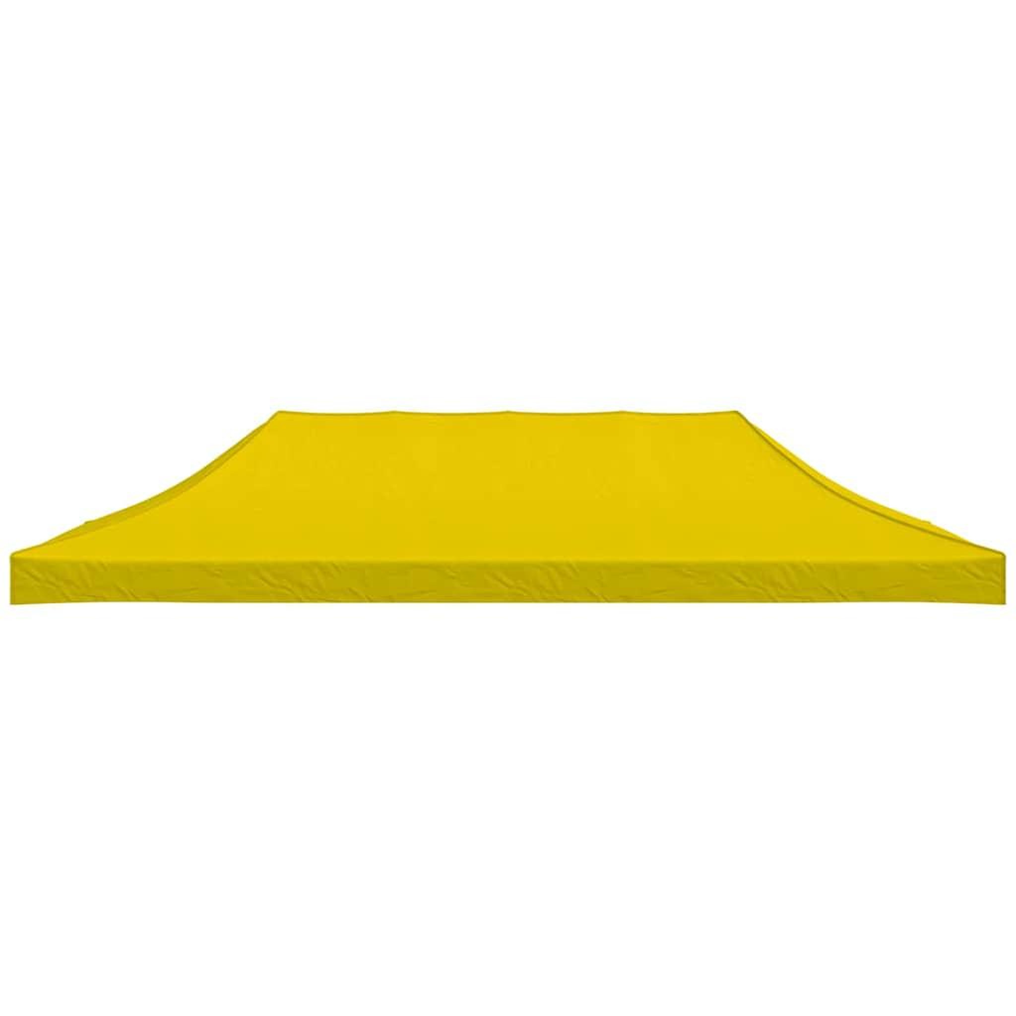 Voir la diapositive 3 : VIDAXL Toit de tente de reception 6x3 m Jaune 270 g/m^2