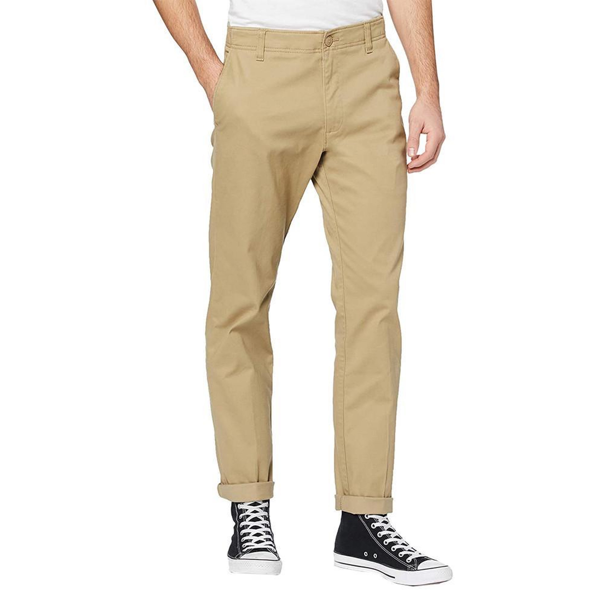 LEE Pantalon Chino Taupe Homme Lee Slim. Coloris disponibles : Beige