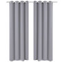 Voir la diapositive 2 : VIDAXL Rideau occultant avec œillets metalliques 270 x 245 cm Gris