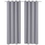 Voir la diapositive 2 : VIDAXL Rideau occultant avec œillets metalliques 270 x 245 cm Gris
