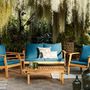 Voir la diapositive 3 : SWEEEK Salon de jardin en bois 4 places - Ushuaïa - Canapé, fauteuils et table basse en acacia, design
