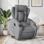 Voir la diapositive 1 : VIDAXL Fauteuil inclinable electrique gris clair tissu