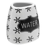 FIVE Gobelet Brosse à Dents  Cadence  9cm Noir & Blanc