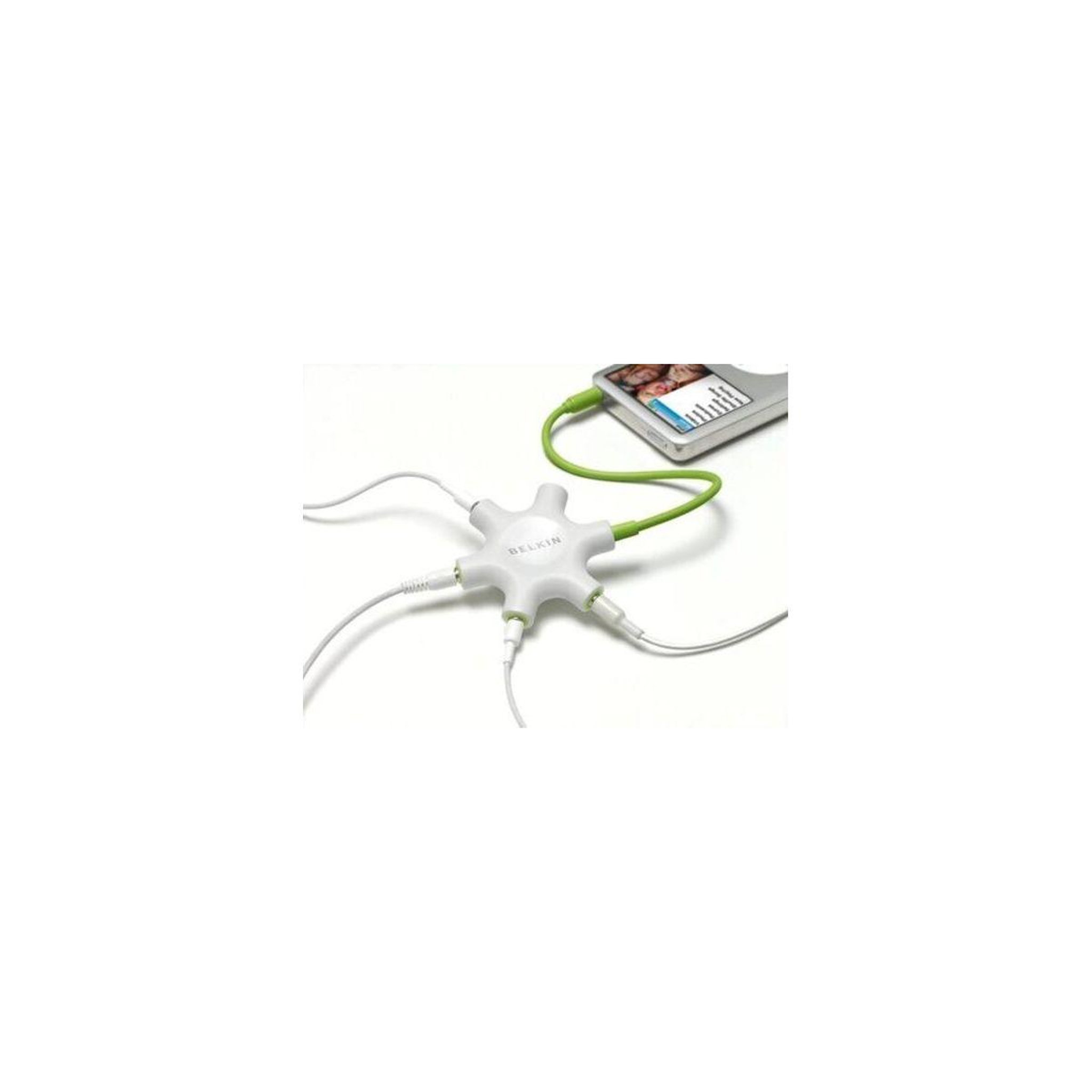 Voir la diapositive 3 : Belkin Dédoubleur audio jack 3.5 mm x5 banc