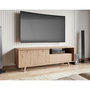 Voir la diapositive 1 : BEST MOBILIER Diego - meuble tv - effet bois - 2 portes et 1 niche - 152 cm