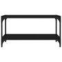 Voir la diapositive 5 : VIDAXL Meuble TV Noir 80x33x41 cm Bois d'ingenierie et acier