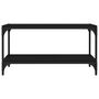 Voir la diapositive 5 : VIDAXL Meuble TV Noir 80x33x41 cm Bois d'ingenierie et acier