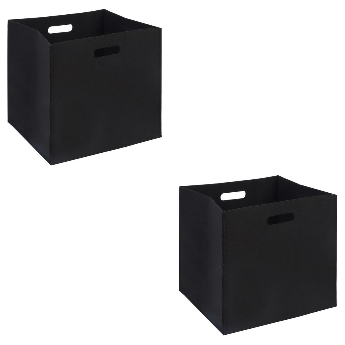 IDIMEX Lot de 2 boîtes de rangement FELT, en feutrine