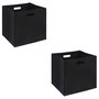 Voir la diapositive 1 : IDIMEX Lot de 2 boîtes de rangement FELT, en feutrine