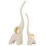 Voir la diapositive 2 : Paris Prix Statuette Déco  Éléphant en Résine  41cm Crème