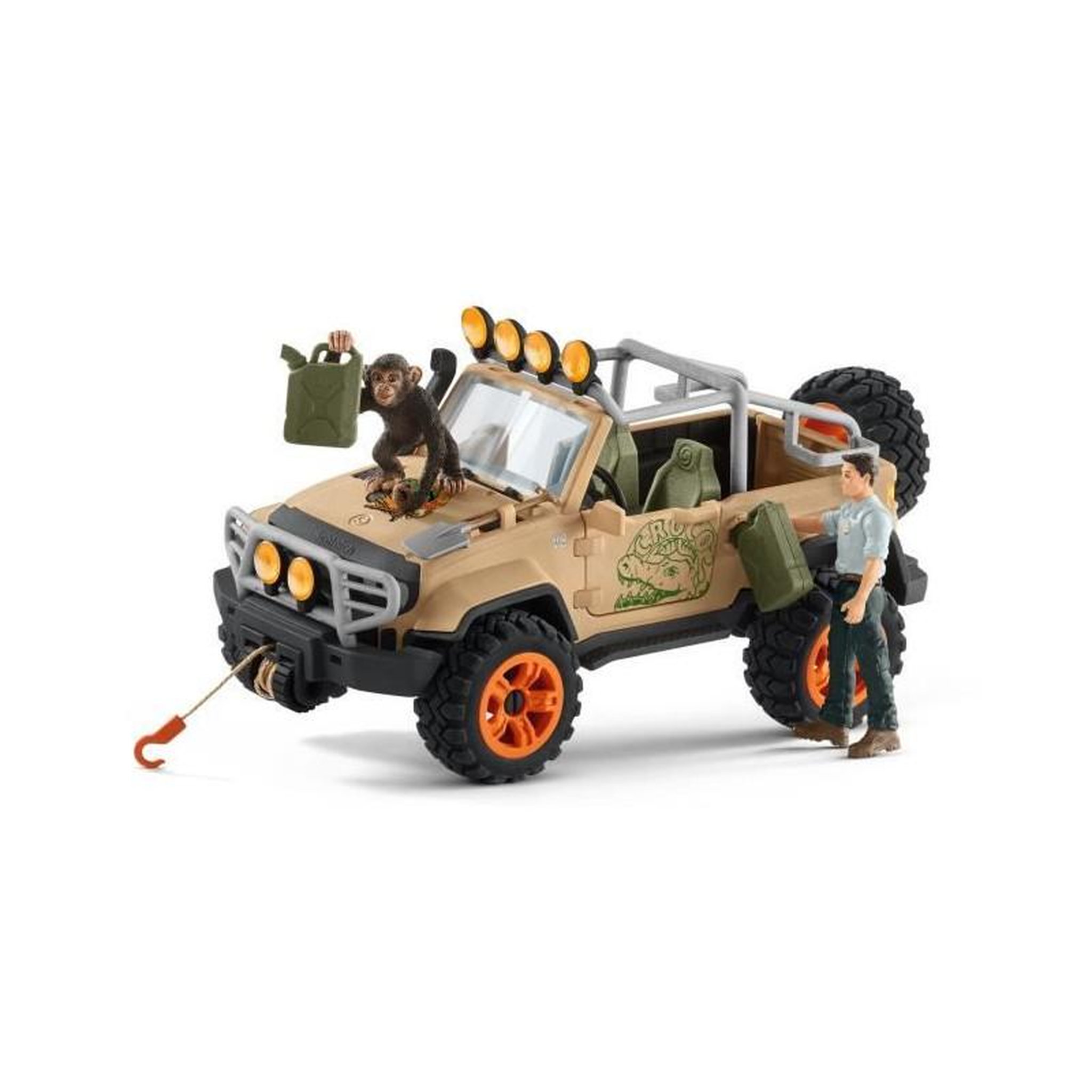 Voir la diapositive 4 : Schleich Schleich - Véhicule tout-terrain avec treuil - 42410
