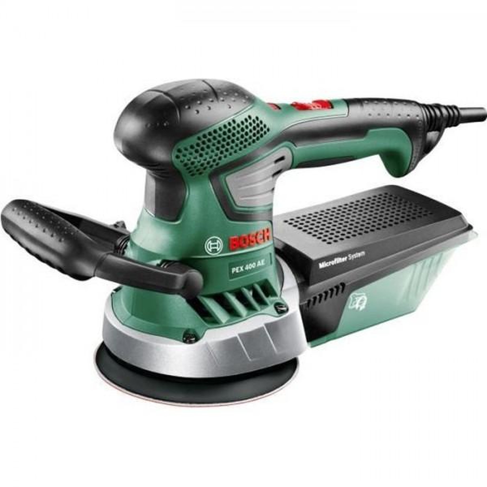 BOSCH Ponceuse excentrique filaire Bosch - PEX 400 AE (350W, livrée avec coffret de rangement, 1 paper assistant, 1 papier abrasif G