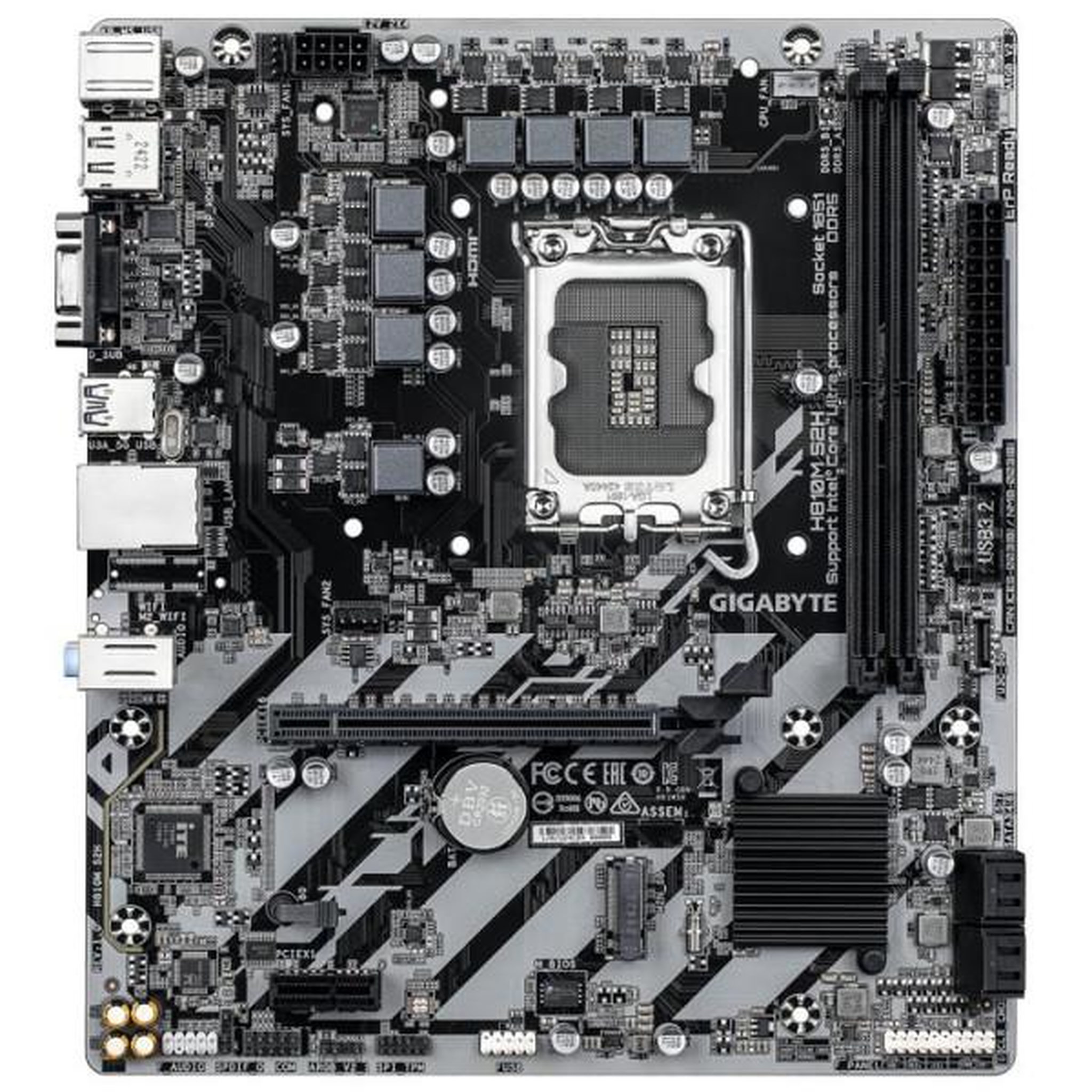 Voir la diapositive 2 : Gigabyte Carte mere - GIGABYTE - H810M S2H - Format Micro-ATX - Chipset Intel H810 - DDR4