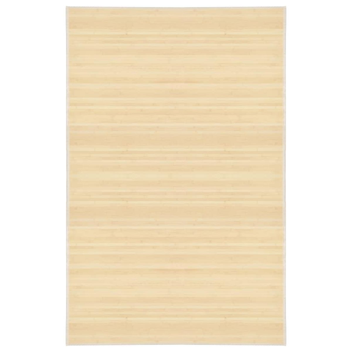 VIDAXL Tapis en bambou 100x160 cm Naturel