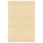 VIDAXL Tapis en bambou 100x160 cm Naturel
