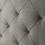 Voir la diapositive 3 : MARCKONFORT Tête de lit Milano 160x60 cm, Losanges en Tissu Gris, 8 cm d'épaisseur