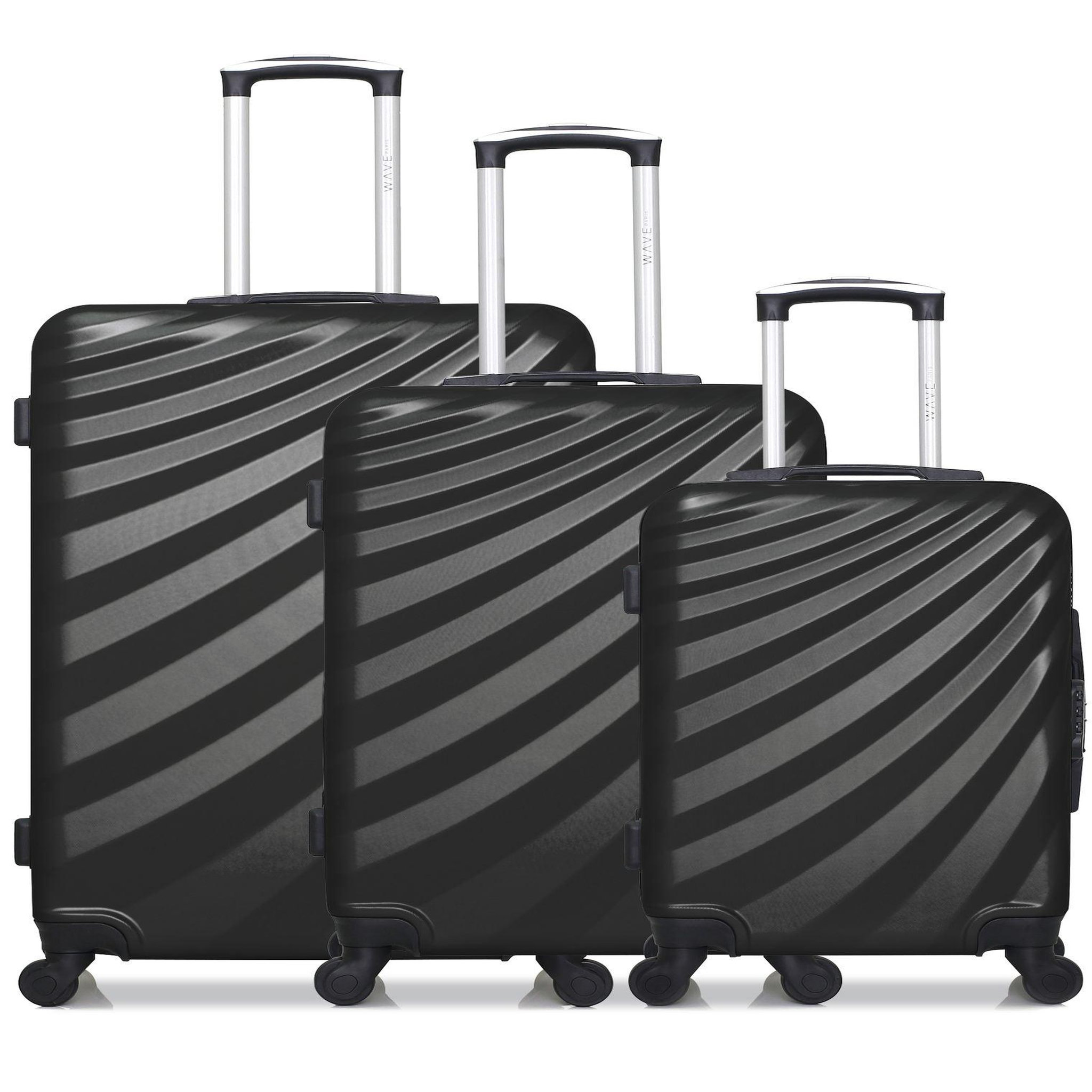 WAVE PARIS Wave paris - lot de 3 - valise grand format, valise weekend et valise cabine danube
