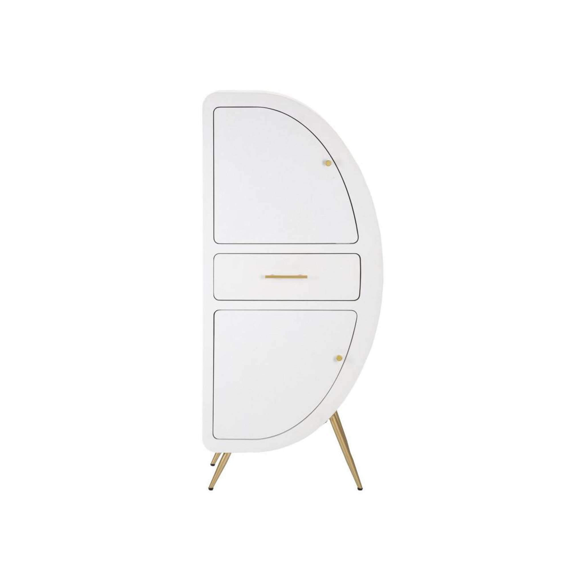 Voir la diapositive 2 : Paris Prix Armoire 2 portes design  venus  133cm blanc & or