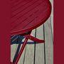 Voir la diapositive 3 : DCB GARDEN Table de jardin ronde pliante - 4/6 places - Aluminium - Rouge carmin - MARIUS