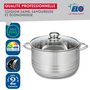 Voir la diapositive 4 : ELO Lot de 2 faitouts 16 et 20 cm en acier inoxydable sans PFAS Elo Brillant