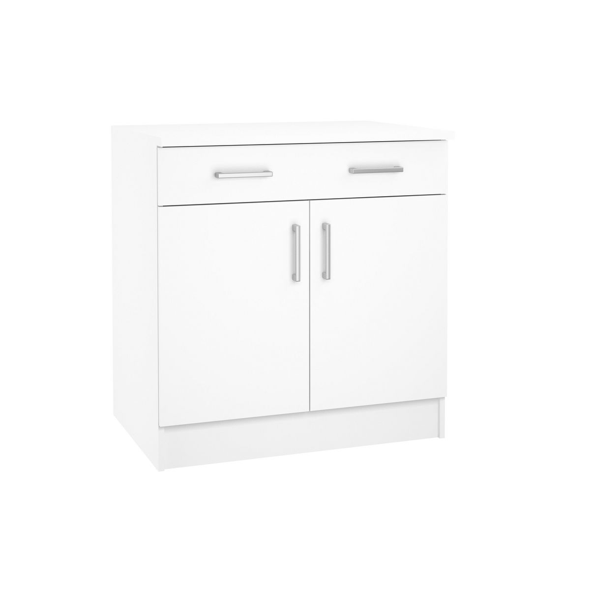  Meuble de cusine bas 2 portes, 1 tiroir L80 cm P60cm DISCOUNT