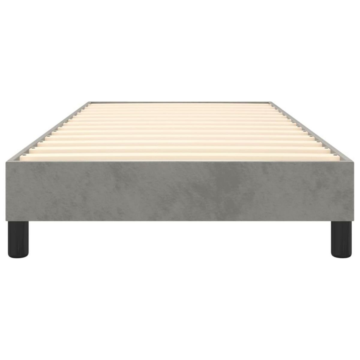 VIDAXL Cadre de lit sans matelas gris clair 80x200 cm velours
