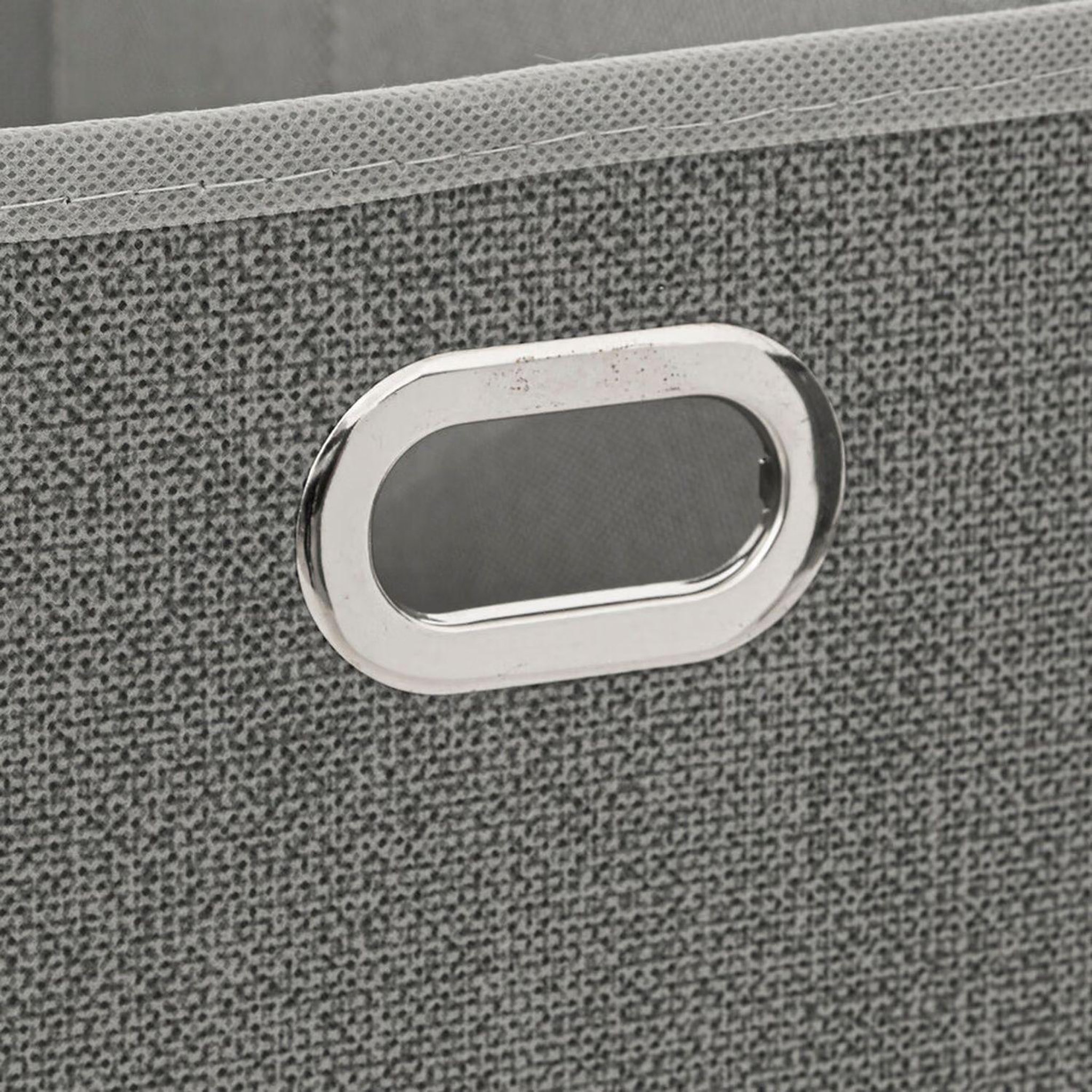 Voir la diapositive 5 : TOILINUX Lot de 12 paniers de rangement en tissu avec poignée mix'n modul