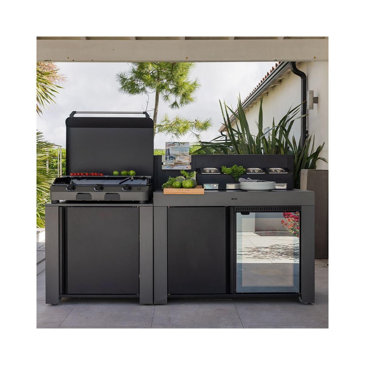 Eno Meuble de cuisine extérieure Meuble Felix Gris
