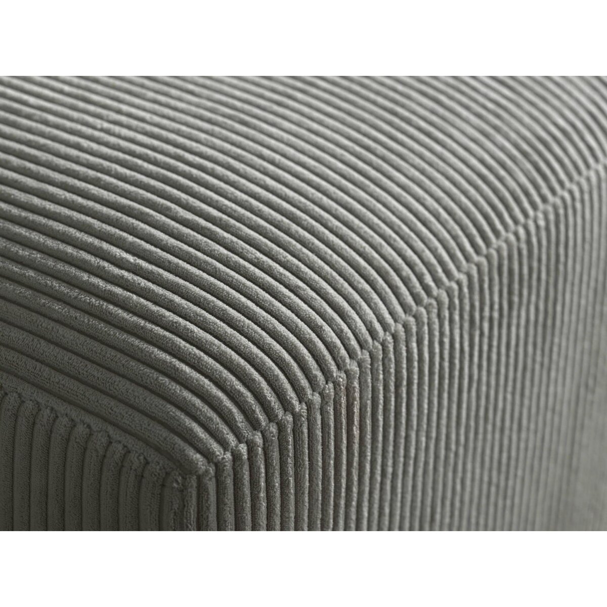 LISA DESIGN Livy - canapé droit convertible - avec coffre - en velours côtelé - 3 places