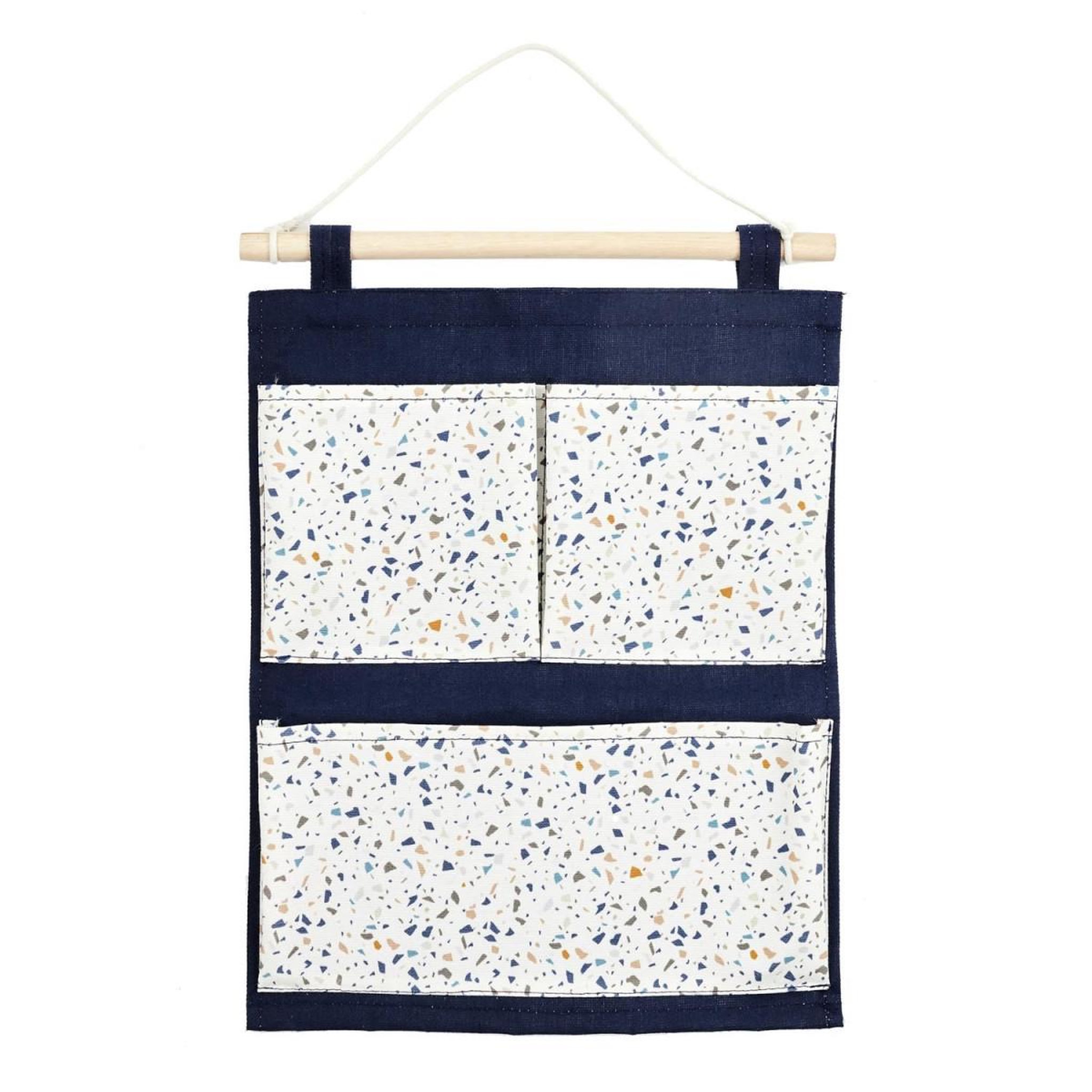 HOME DECO KIDS Rangement à suspendre  terrazzo  47cm bleu
