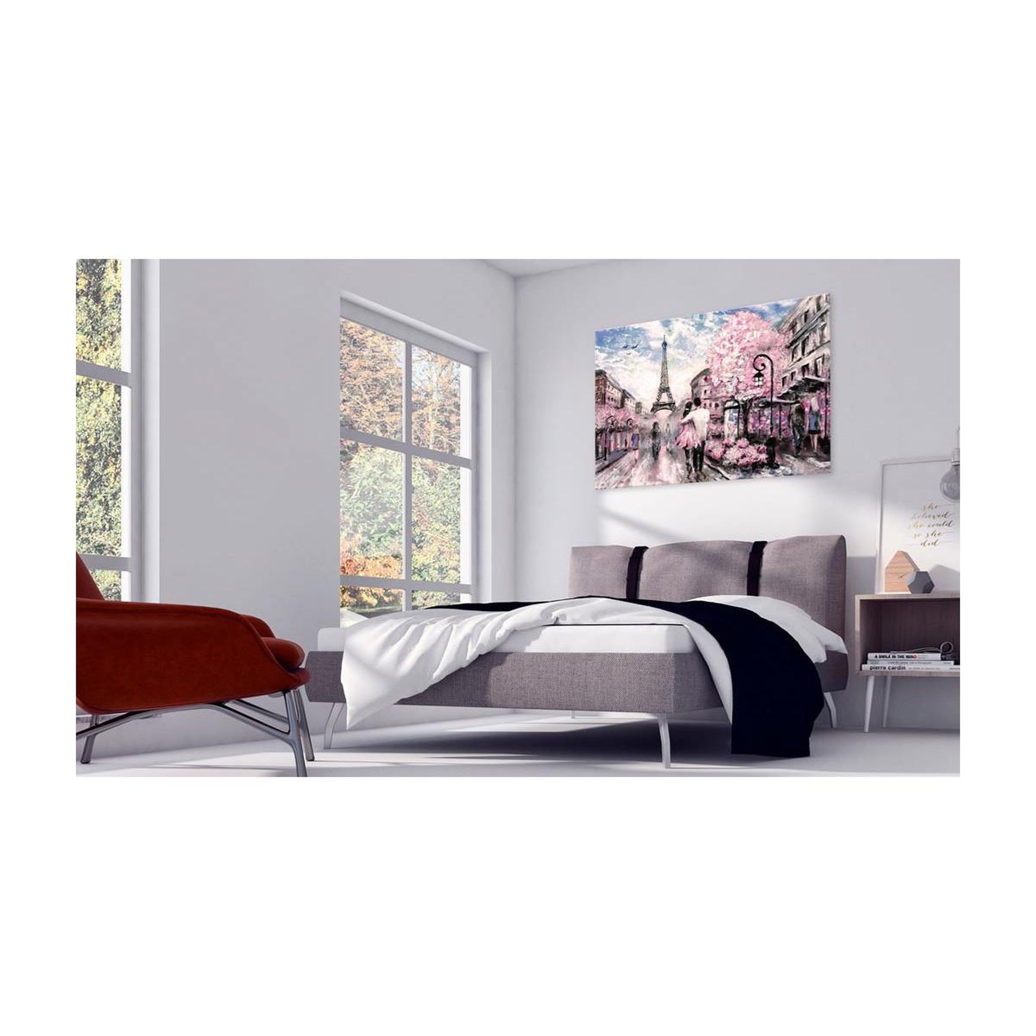 Voir la diapositive 2 : Paris Prix Tableau Imprimé  Paris en Rose