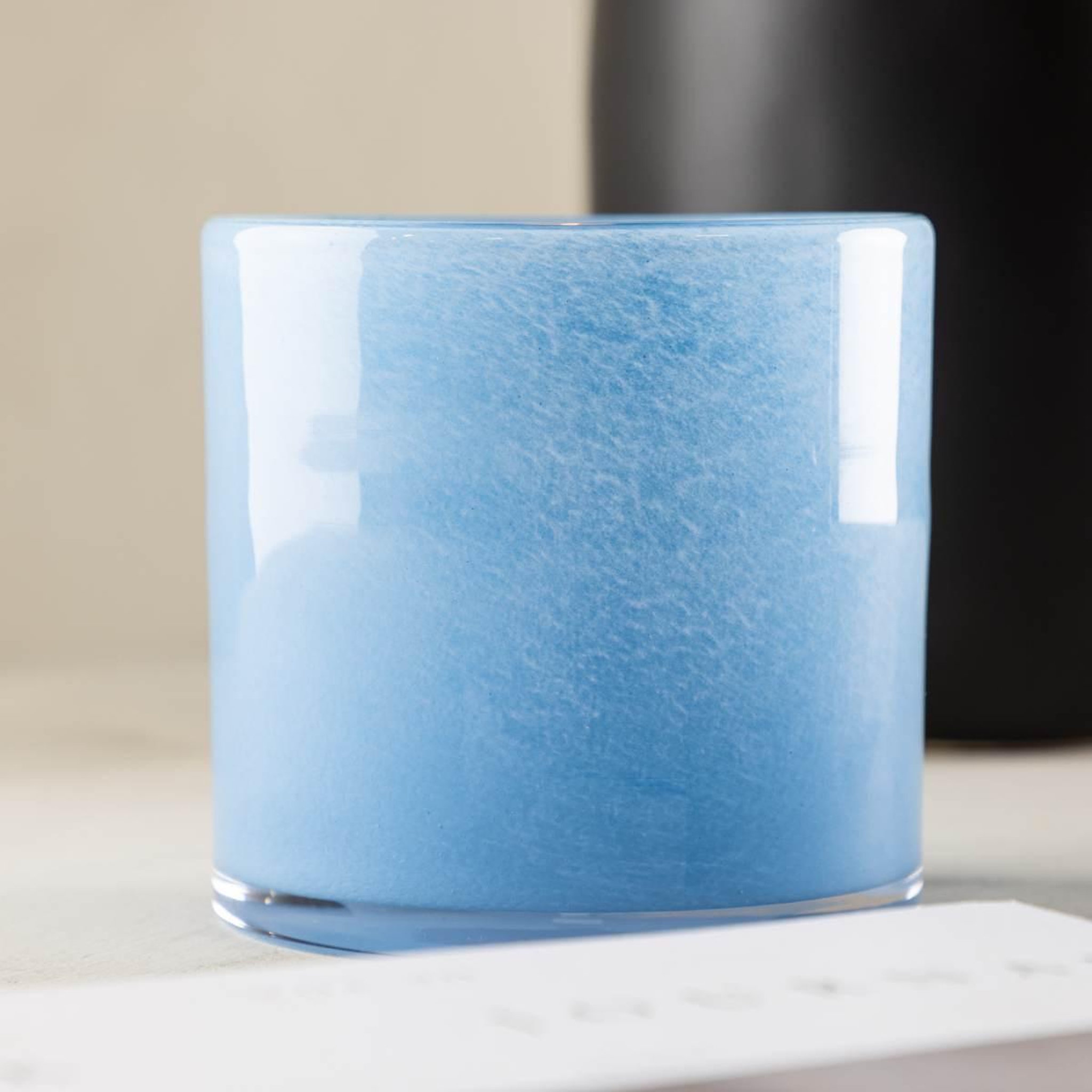 Voir la diapositive 4 : Paris Prix Photophore déco  gloria  12cm bleu clair