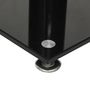 Voir la diapositive 6 : VIDAXL Supports de haut parleurs 2 pcs noir verre trempé 1 pilier