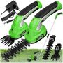 Voir la diapositive 1 : tectake Taille haie électrique 2-en-1 7,2 V avec 2 accessoires vert