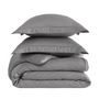 Voir la diapositive 4 : Sensei Maison Housse de couette rayée réversible satin de coton VERSALUXE