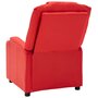 VIDAXL 321309 Reclining Chair Red Faux Leather