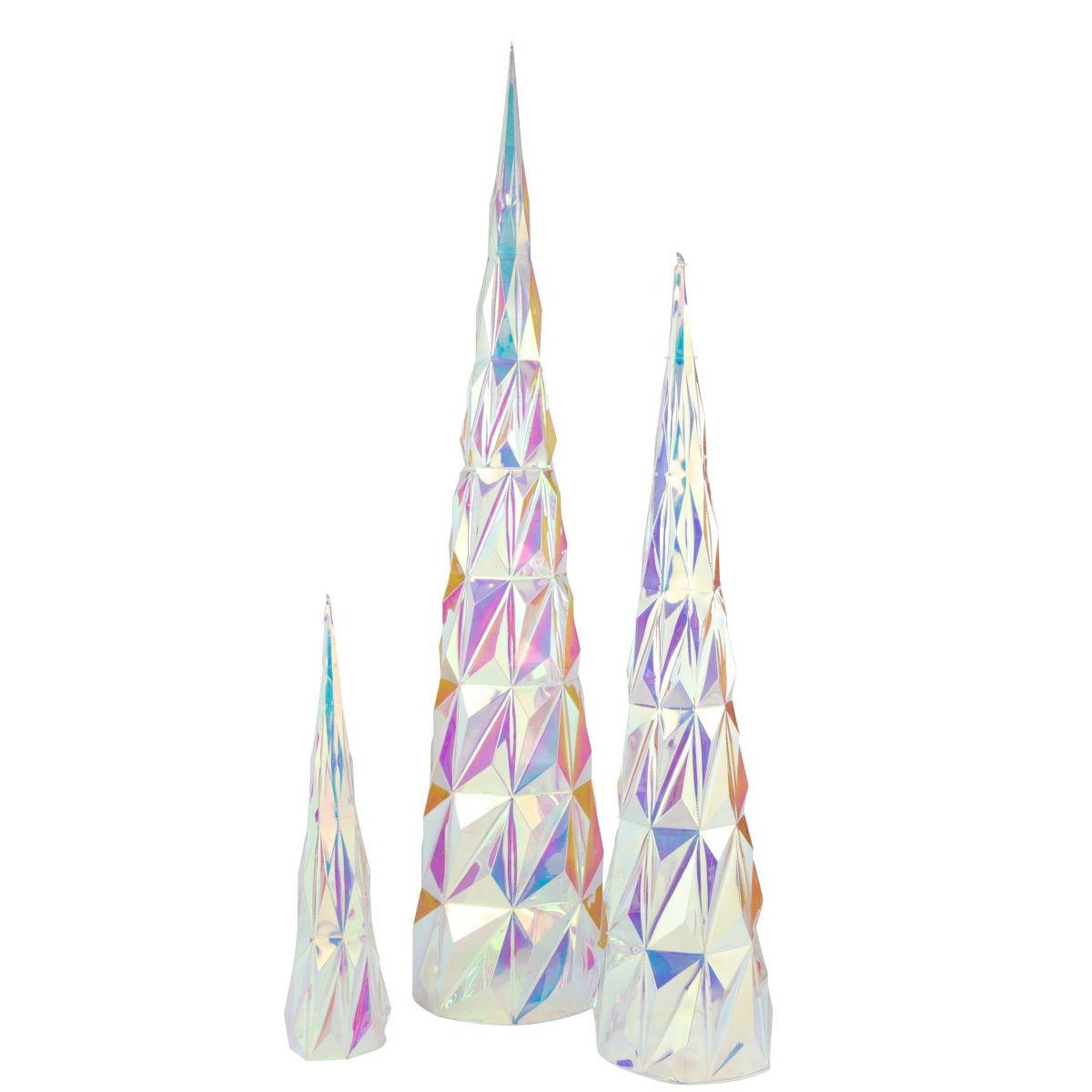 Voir la diapositive 4 : J-LINE Sapin à led  color pop  80cm multicolore