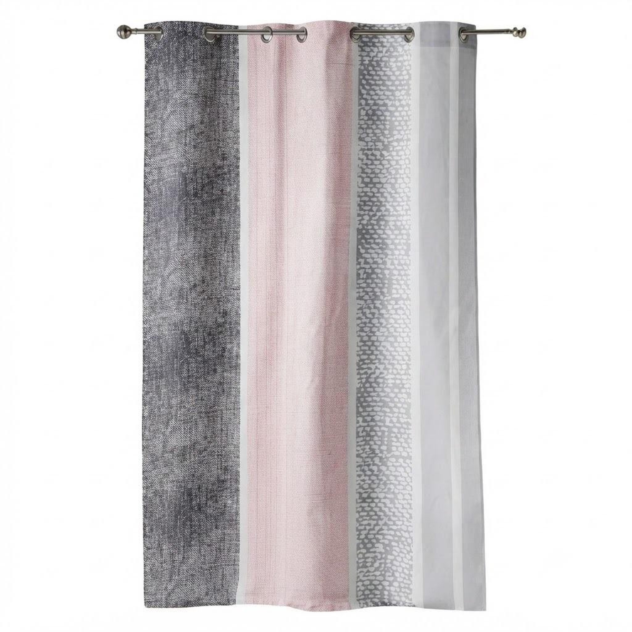 Eden Rideau a oeillets 140 x 240 cm textilio rose