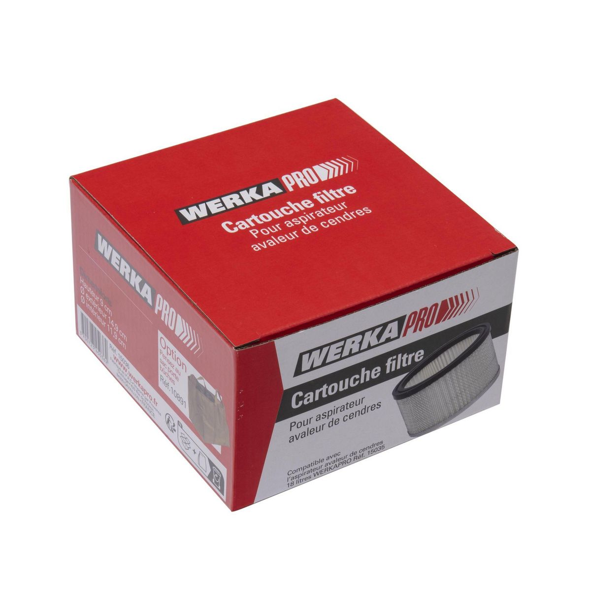 WERKAPRO Cartouche filtre avaleur de cendres WERKA PRO