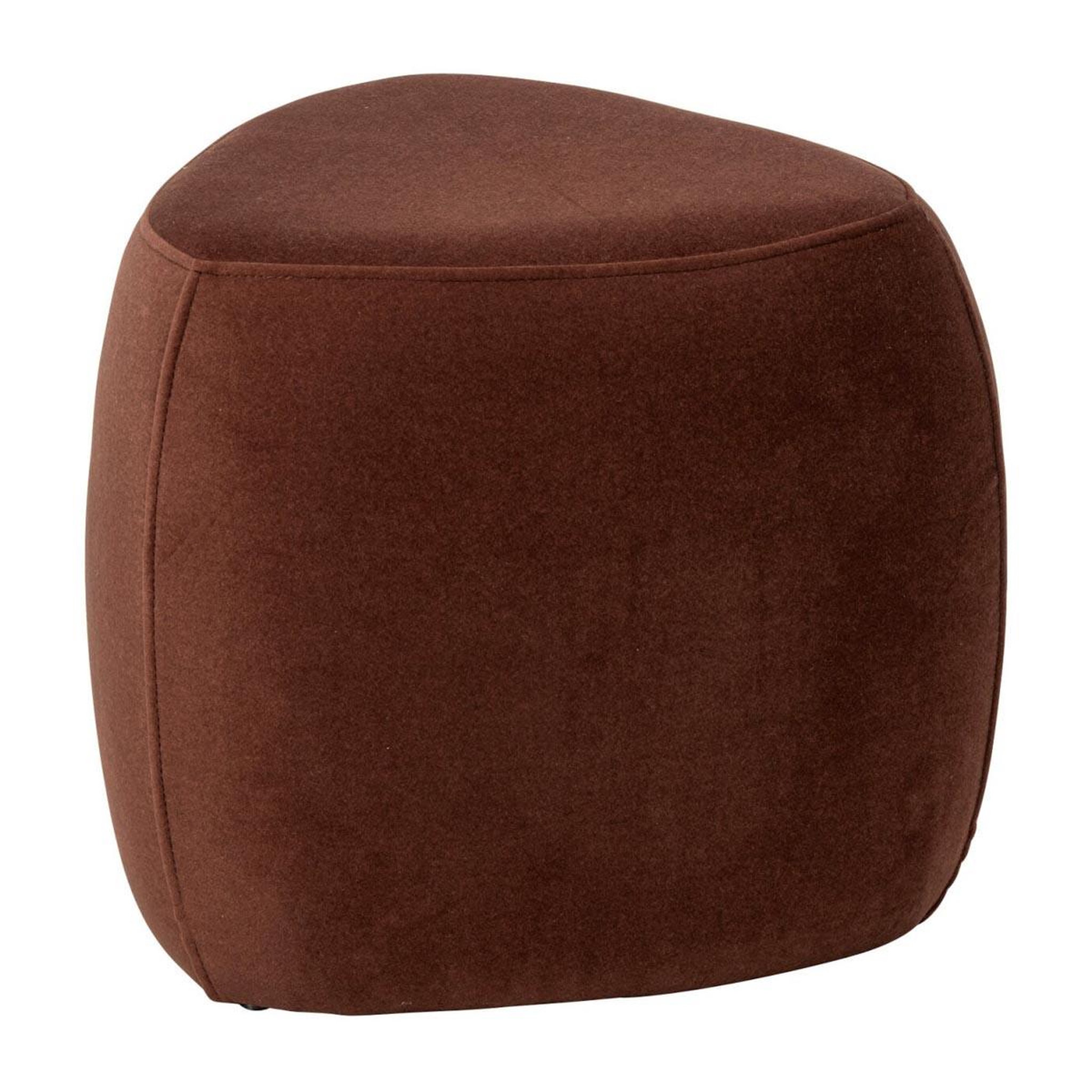 J-LINE Pouf triangle design  mich  46cm rouille