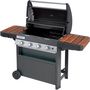 Voir la diapositive 2 : CAMPINGAZ Barbecue gaz 4 SERIES WLD IT noir 4 brûleurs sur chariot, 78x45 cm