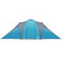 Voir la diapositive 5 : VIDAXL Tente familiale a dome 6 personnes bleu impermeable
